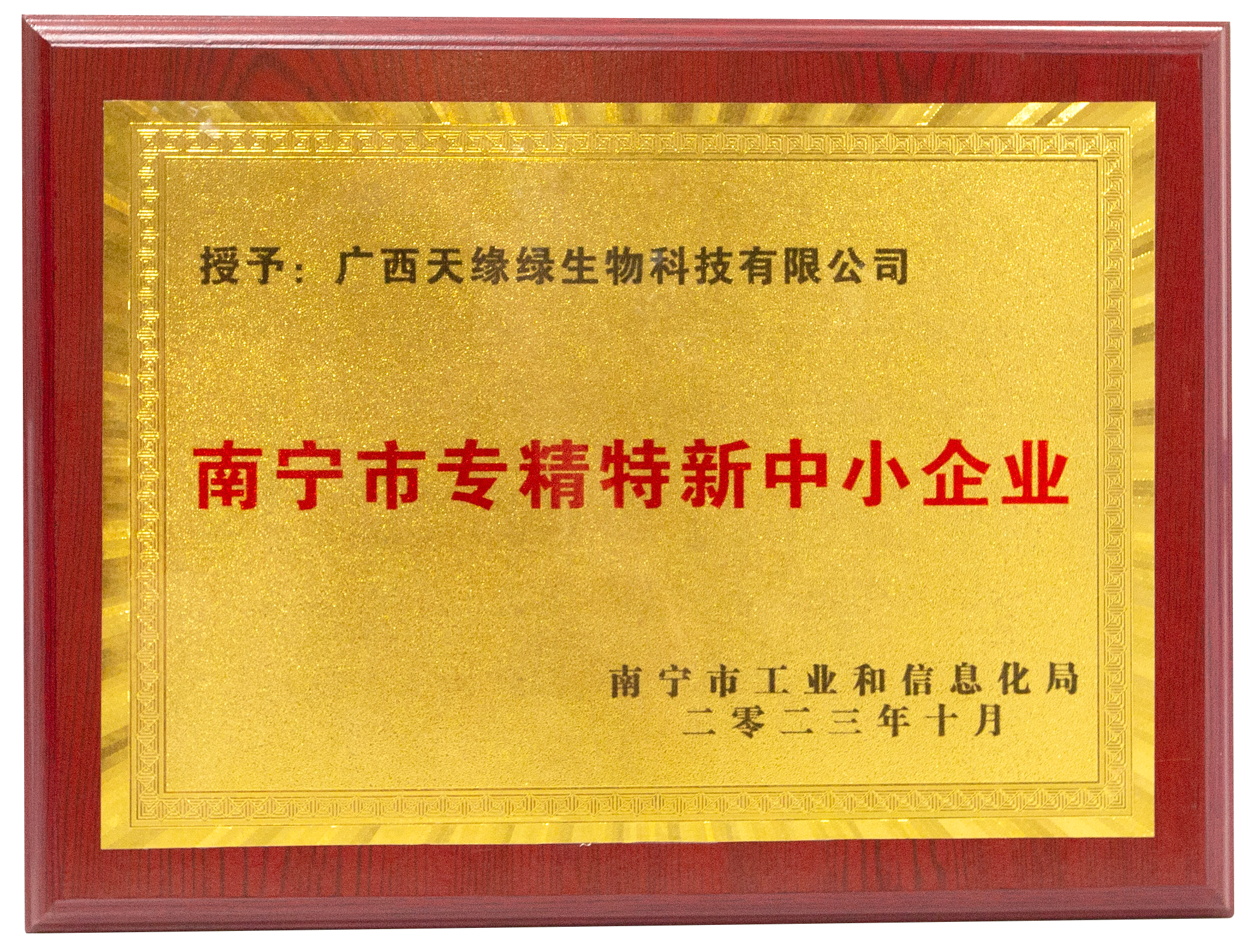 2023年-天緣綠集團(tuán)榮譽(yù)